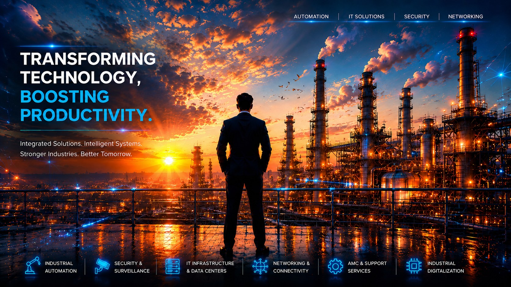 CARMI industrial technology, IT solutions, security, networking and automation hero banner